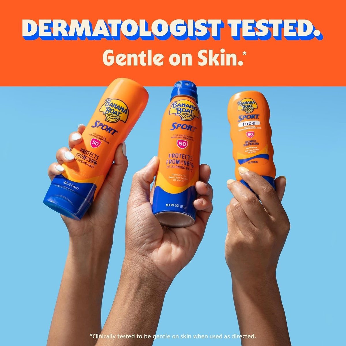 SPF 50 Sunscreen Lotion Water & Sweat Resistant 8 Fl Oz for Outdoor Sports