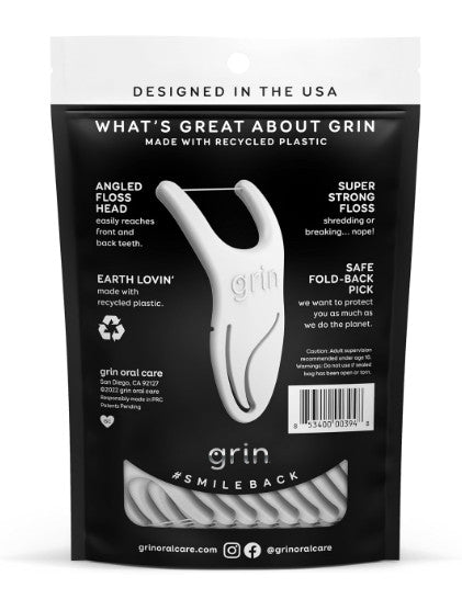 Dental Floss Picks - 75 Count Flossers for Front and Back Teeth, Mint Flavor