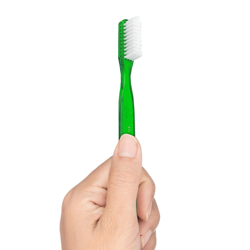 Soft Toothbrush with Rubber Tip Dental Pick - Full Head 6 Pack