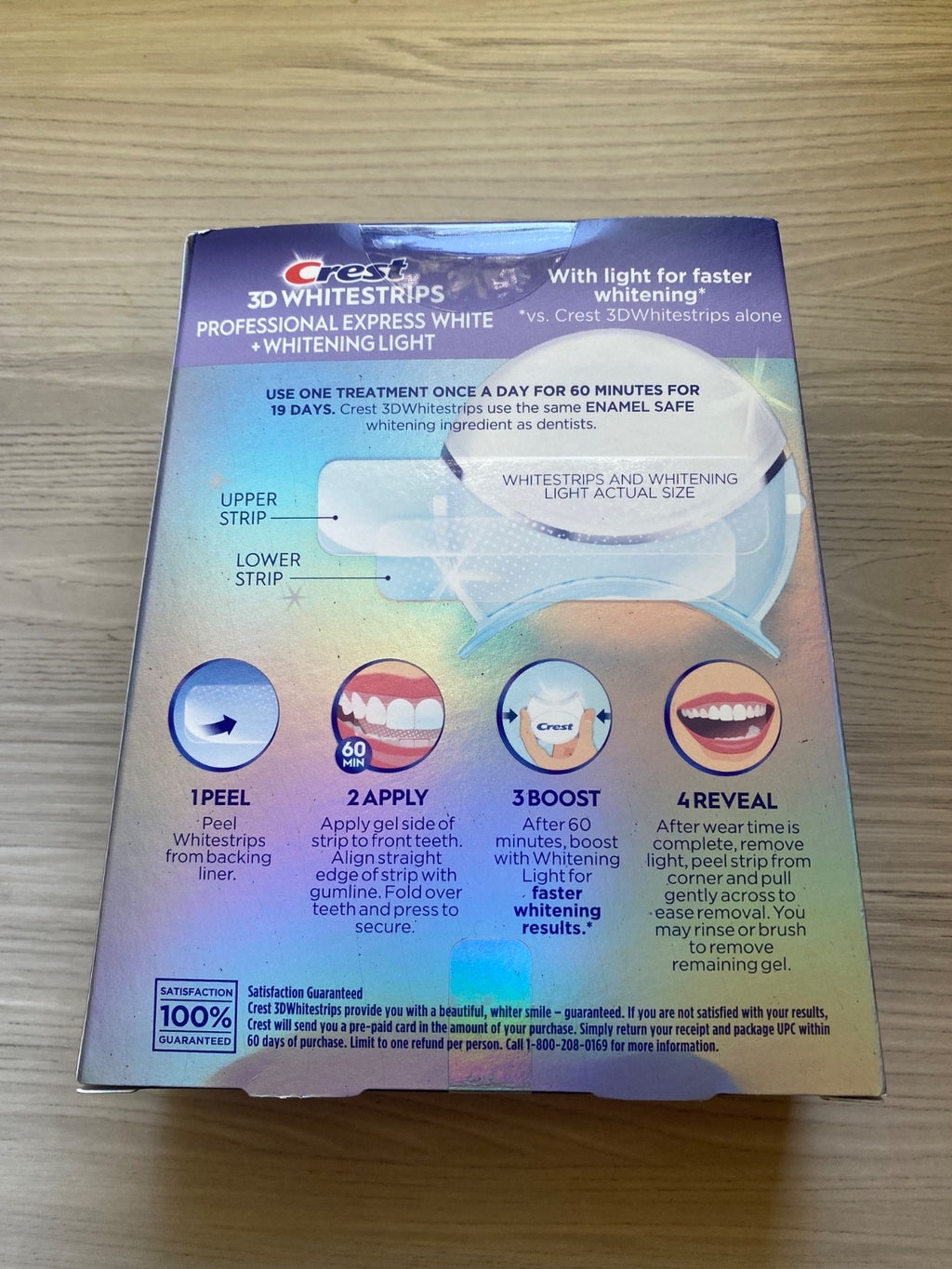 Crest 3D Whitestrips Express Strips with LED Light - 38 Strips