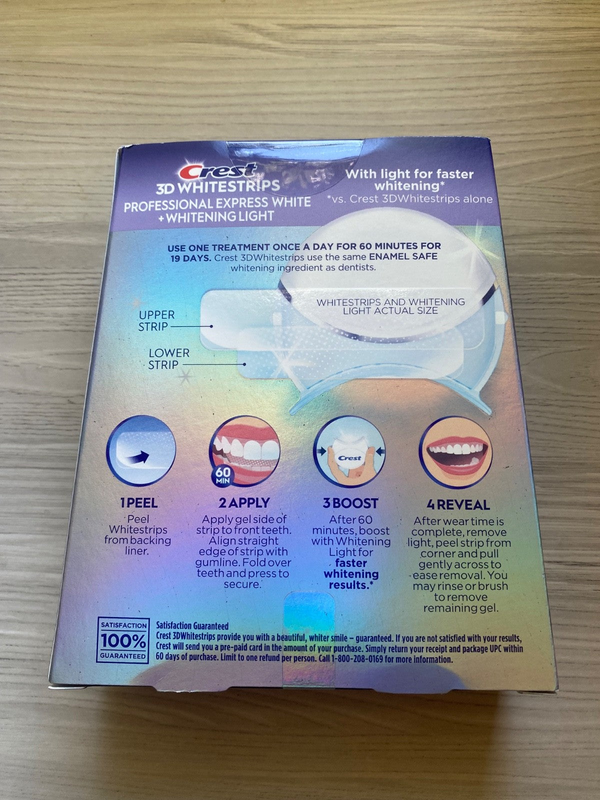 Crest 3D Whitestrips Express Strips with LED Light - 38 Strips