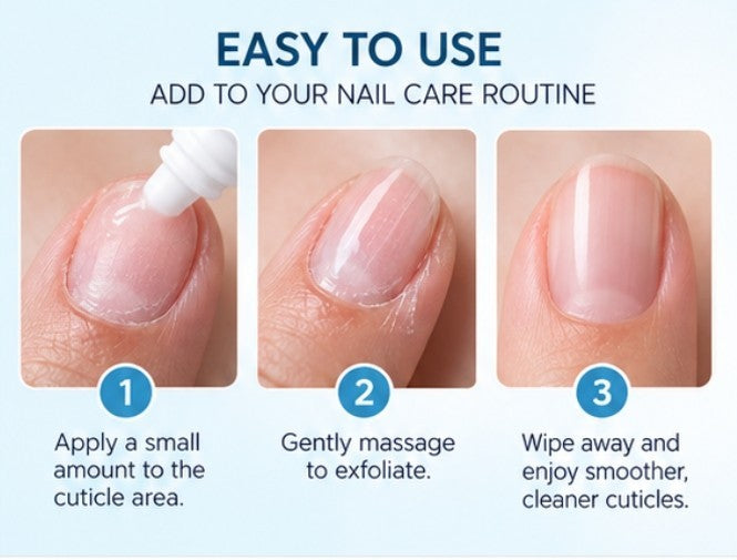 Cuticle Eraser Gentle Exfoliator for Nail & Cuticle Care 0.5 oz
