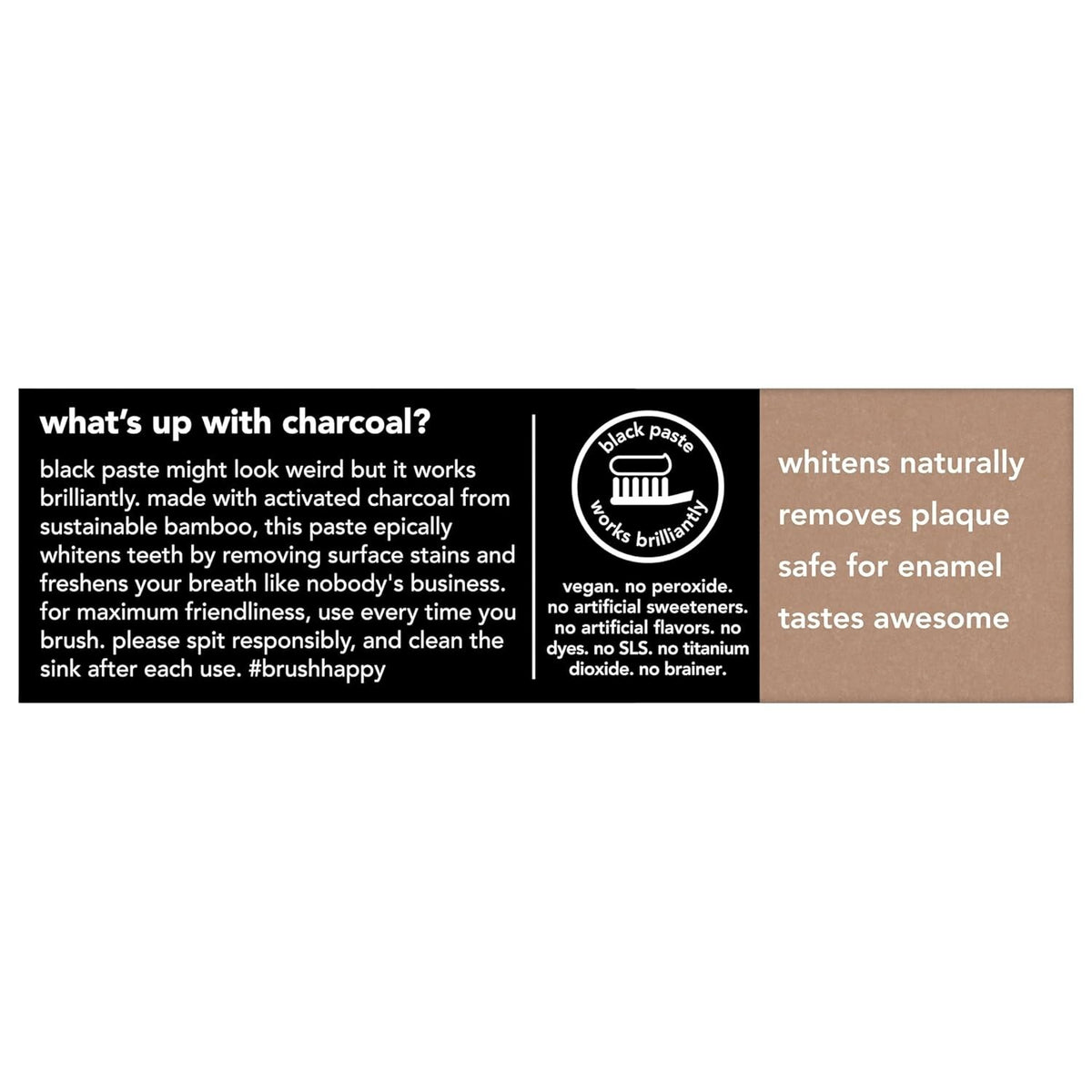 Activated Charcoal Whitening Toothpaste Fluoride-Free Dental Care