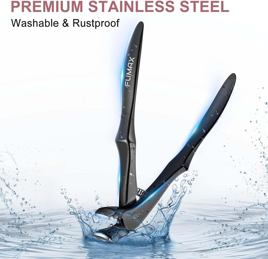 Heavy-Duty Toenail Clippers for Seniors & Men - Large Handle Thick Nail Trim