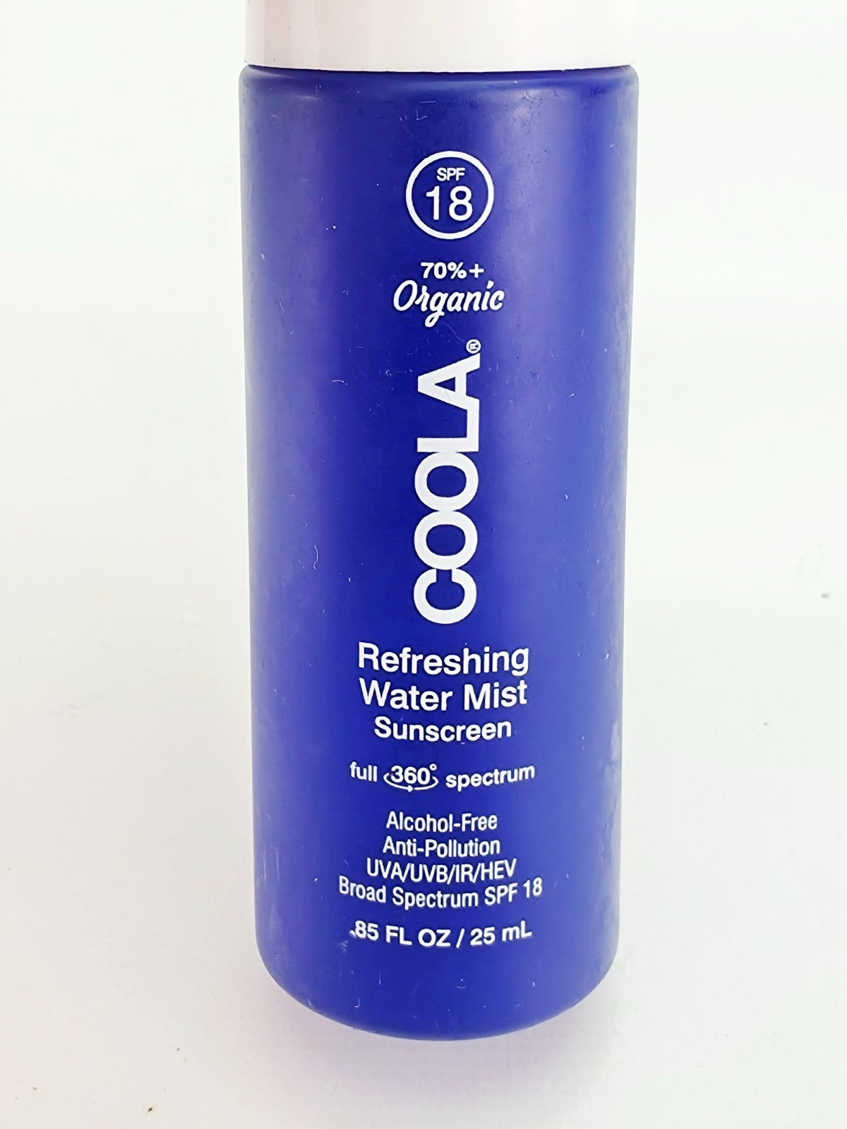 SPF 18 Water Mist Sunscreen Spray - Refreshing Hydrating SPF 18 Sunscreen Spray 0.85 oz Lot of 2