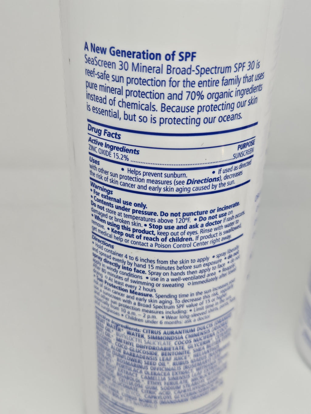 Mineral Broad-Spectrum Sunscreen Mist SPF30 - Reef Safe, 6oz