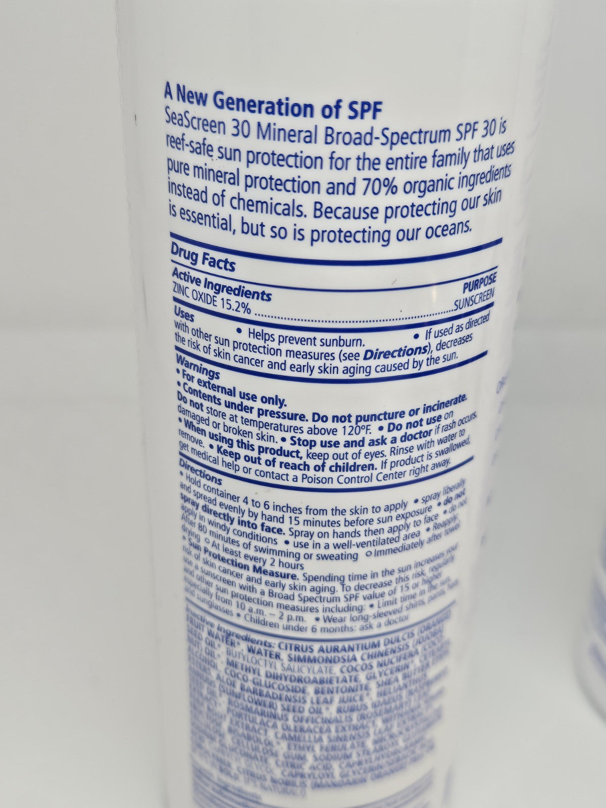 Mineral Broad-Spectrum Sunscreen Mist SPF30 - Reef Safe, 6oz