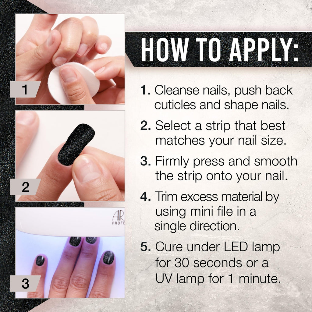 Ardell Nail Addict Gel Nail Strips Heart Breaker Long-Lasting Manicure
