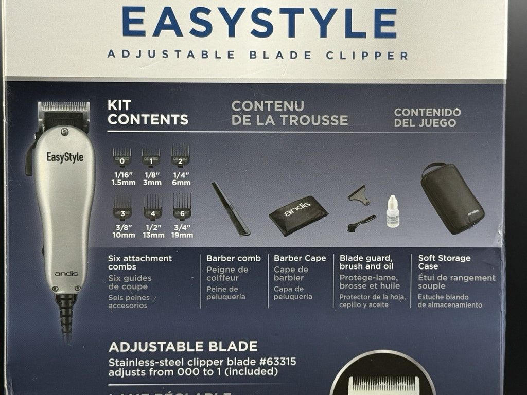Andis Easystyle Adjustable Stainless Steel Hair Clipper with Magnetic Motor