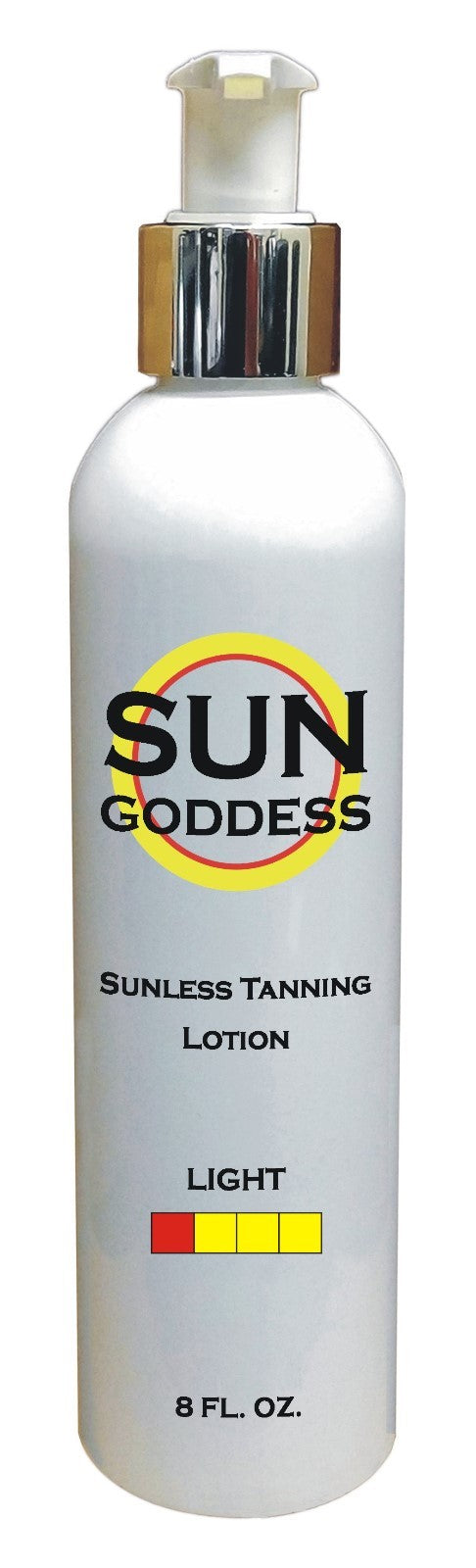 Self Tanning Lotion LIGHT - 8 oz with Applicator Mitt & Gloves - Natural Golden Tan