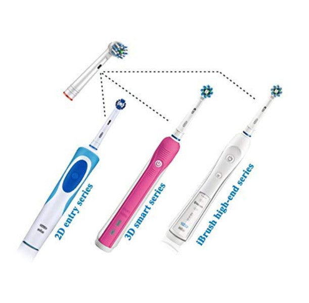 Sensitive Toothbrush Replacement Heads for Braun Oral-B Electric Toothbrush - 4 Pack