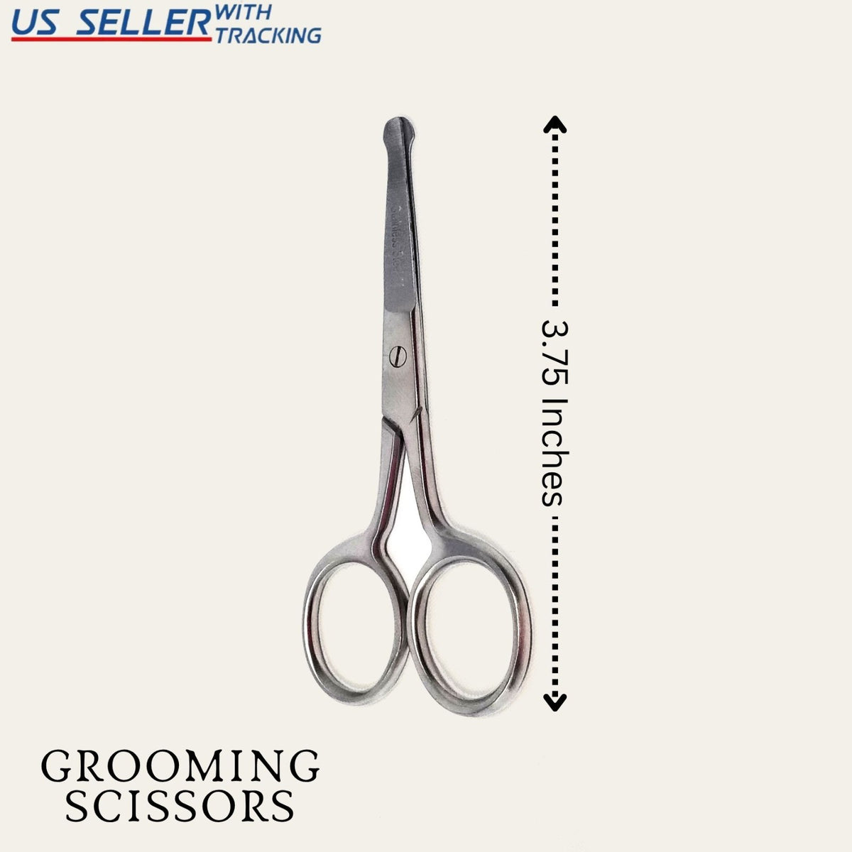 Multipurpose Mustache & Nose Hair Trimming Scissors - Precision Grooming