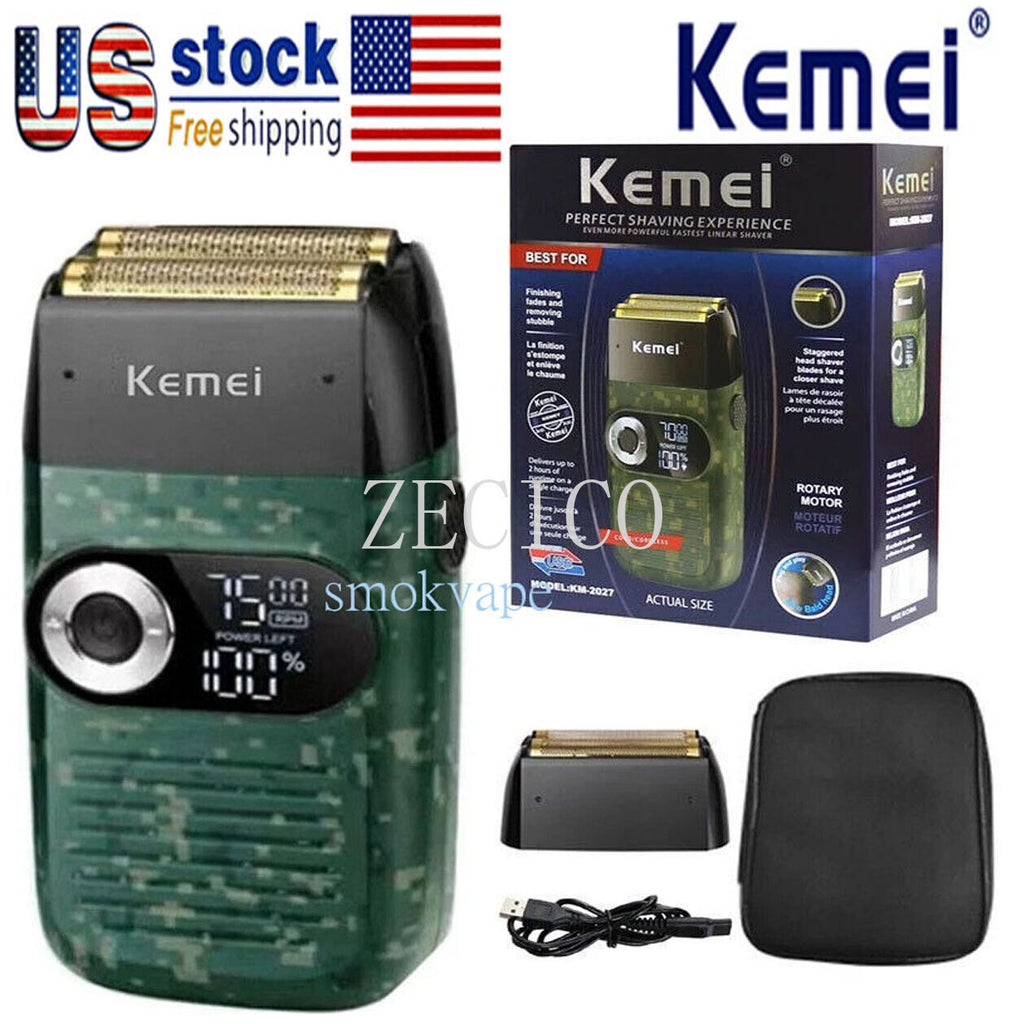 Cordless Electric Shaver for Men with Bald Trimmer - Rechargeable