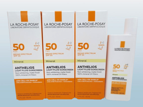 Mineral SPF 50 Light Sunscreen - La Roche-Posay, 1.7 oz, Pack of 3