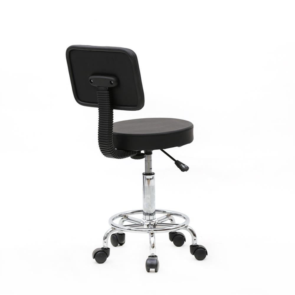 Hydraulic Height Adjustable Swivel Stool for Salon Facial Spa Black