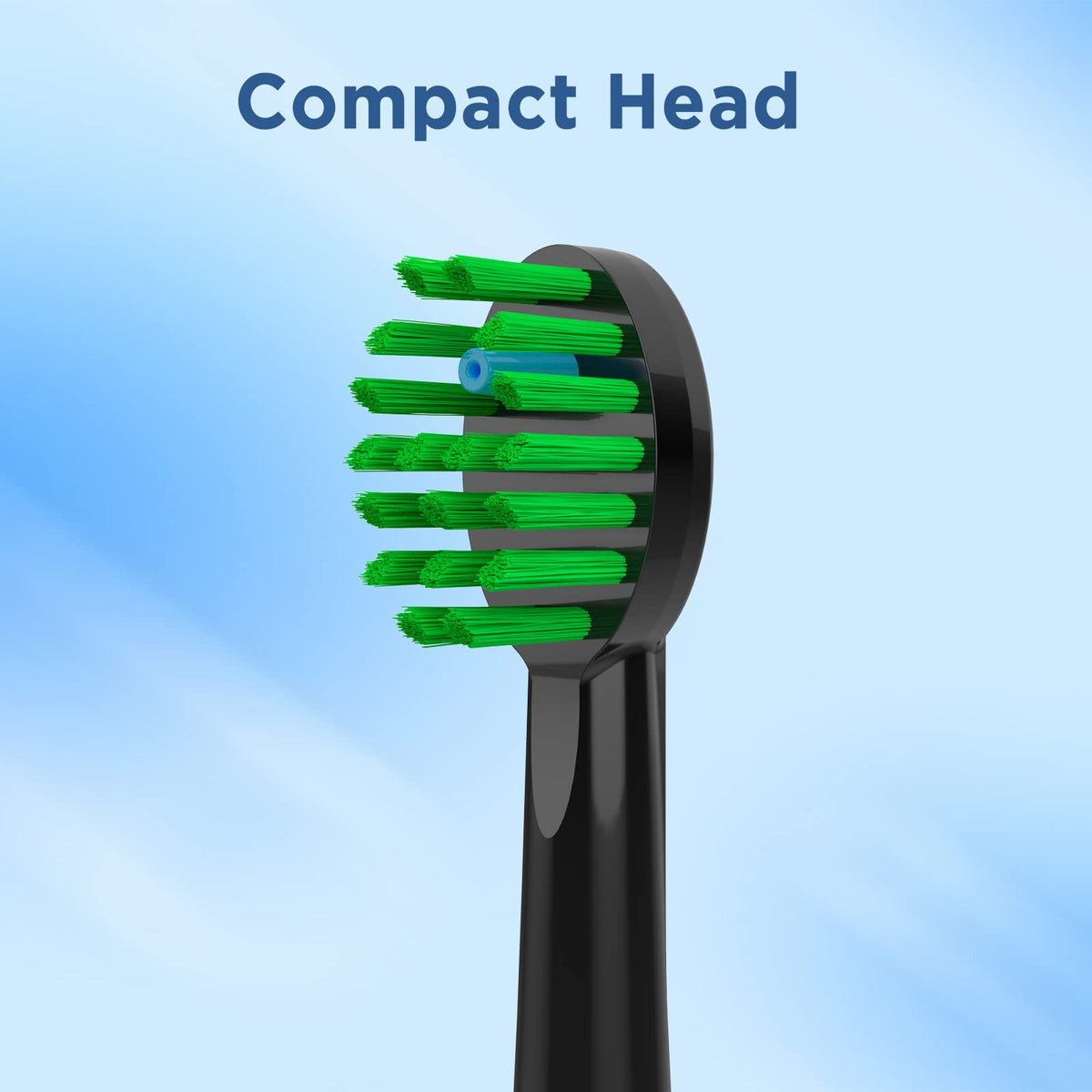 Replacement Toothbrush Heads for All Models - Pack of 5 Black