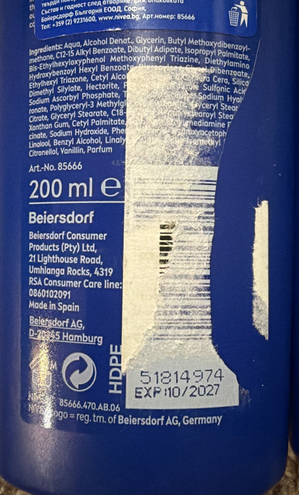 Nivea Sun Protect & Moisture SPF50+ Sunscreen Lotion 2x200ml