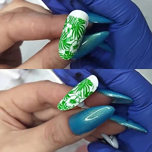 Nail Art Stamping Plates Kit with 2 Large Plates for Creative Nail Designs