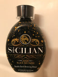 The Sicilian 200x Double Dark Black Bronzer Tanning Lotion 13.5oz Indoor Outdoor