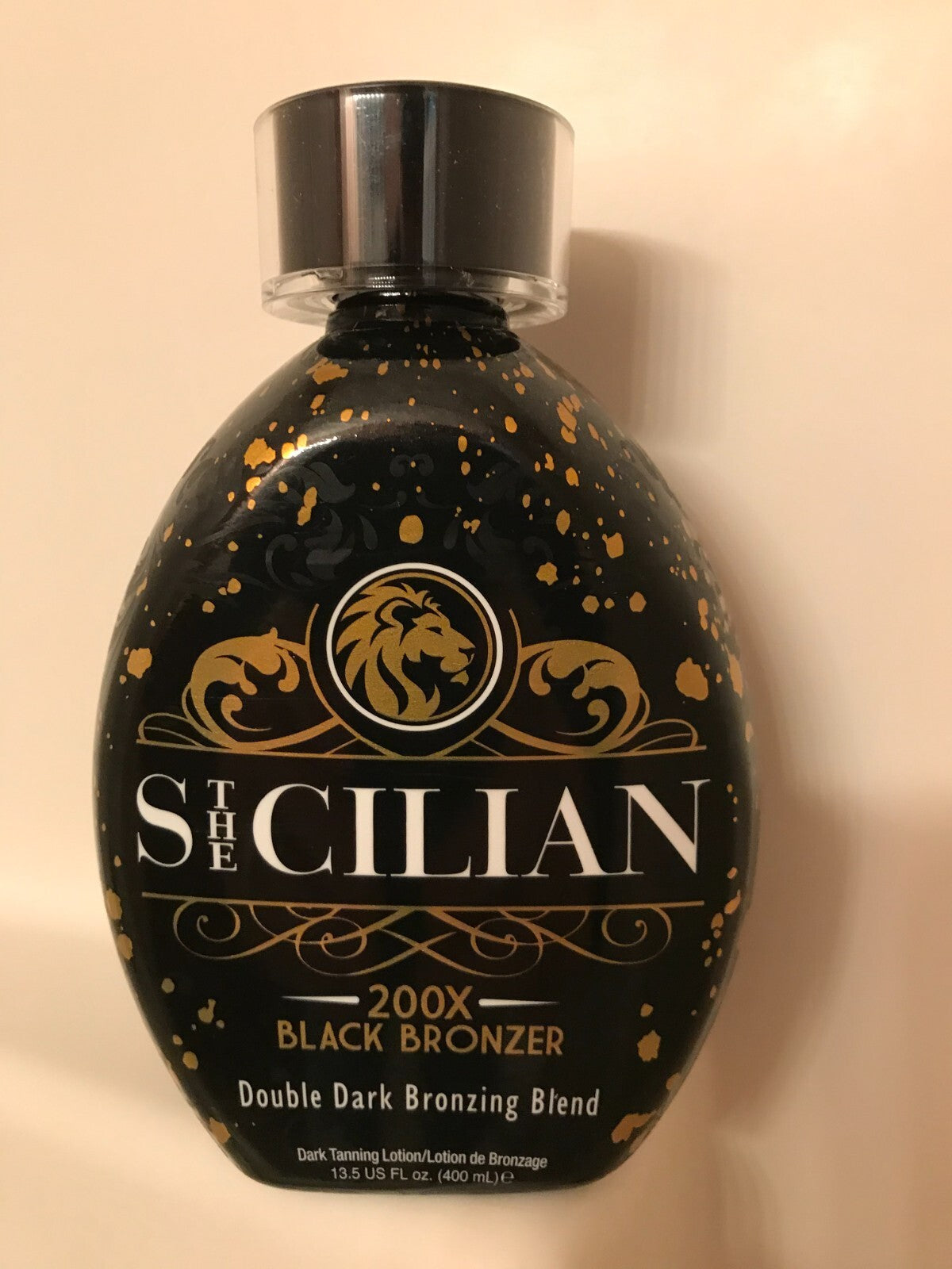 The Sicilian 200x Double Dark Black Bronzer Tanning Lotion 13.5oz Indoor Outdoor