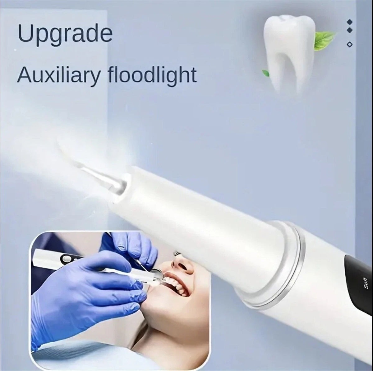 Teeth Plaque Tartar Remover Kit with 5 Speed Modes & Replaceable Heads