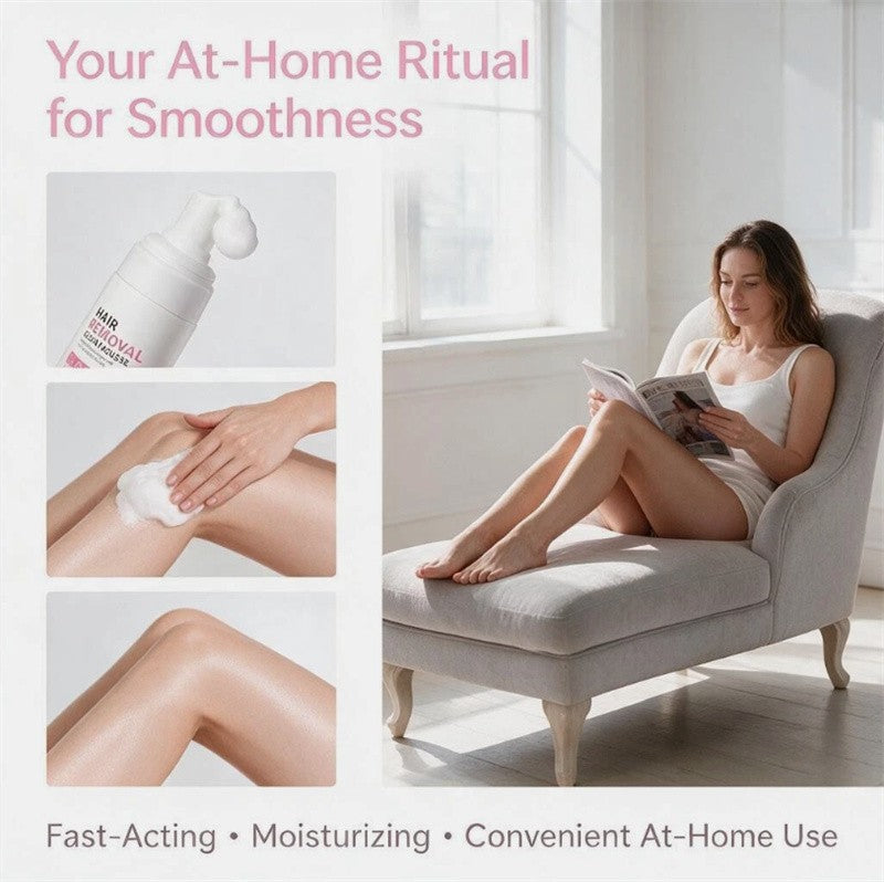 Gentle Hair Removal Mousse - Fast-Acting Body Depilatory Foam 100ml