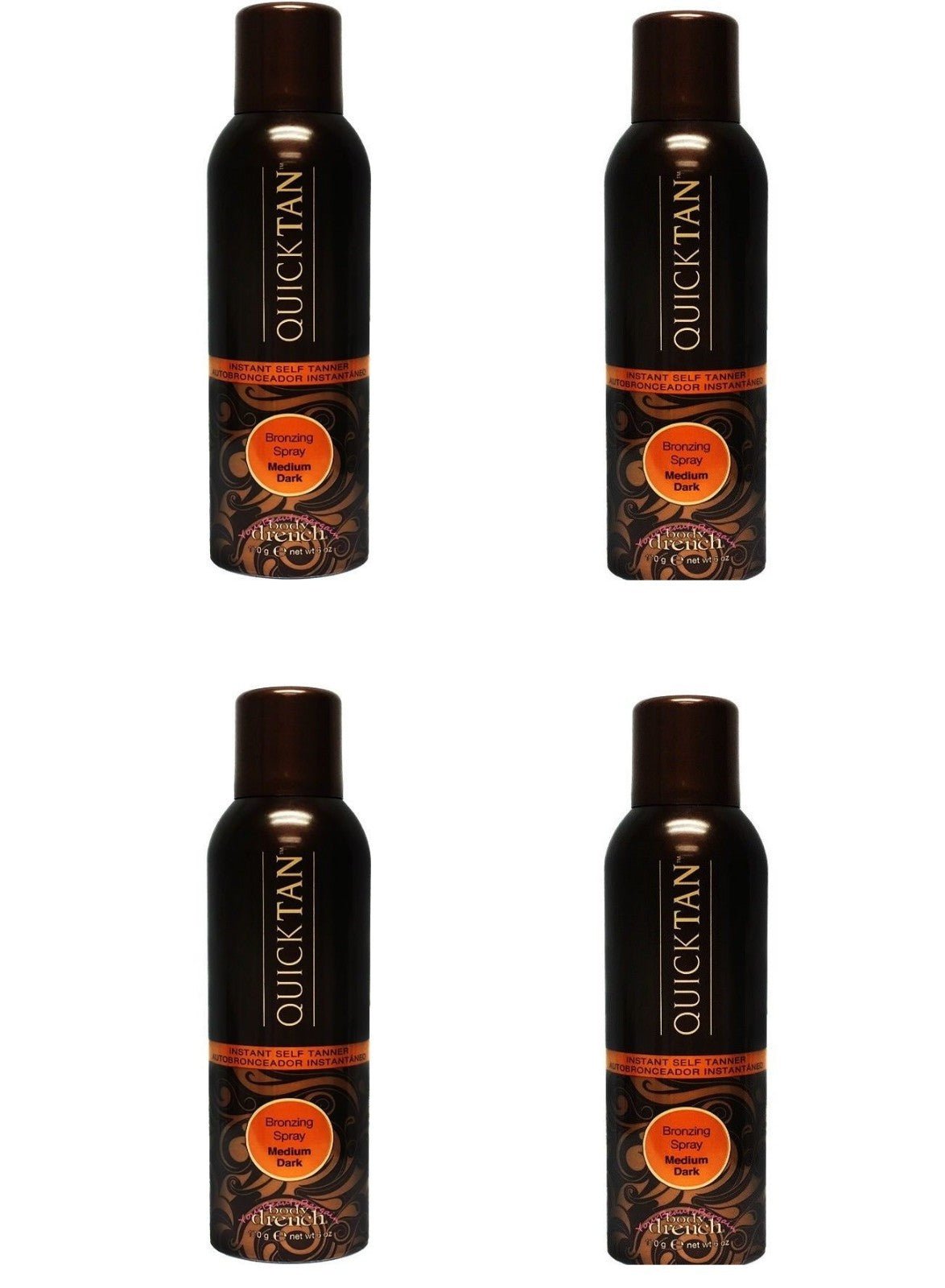 Body Drench Sunless Tanning Mist Medium Dark 6oz - Pack of 4
