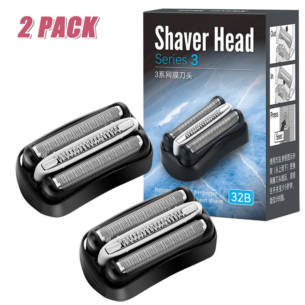 Replacement Shaver Foil Head for Braun 3 Series 32B Razor - Durable & Closer Shave