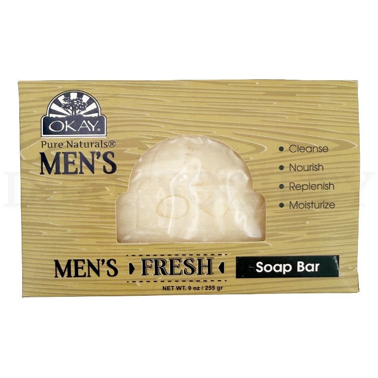 Men's Exfoliating Soap Bar - Natural 9oz, Pack of 6, Fresh & Nourishing