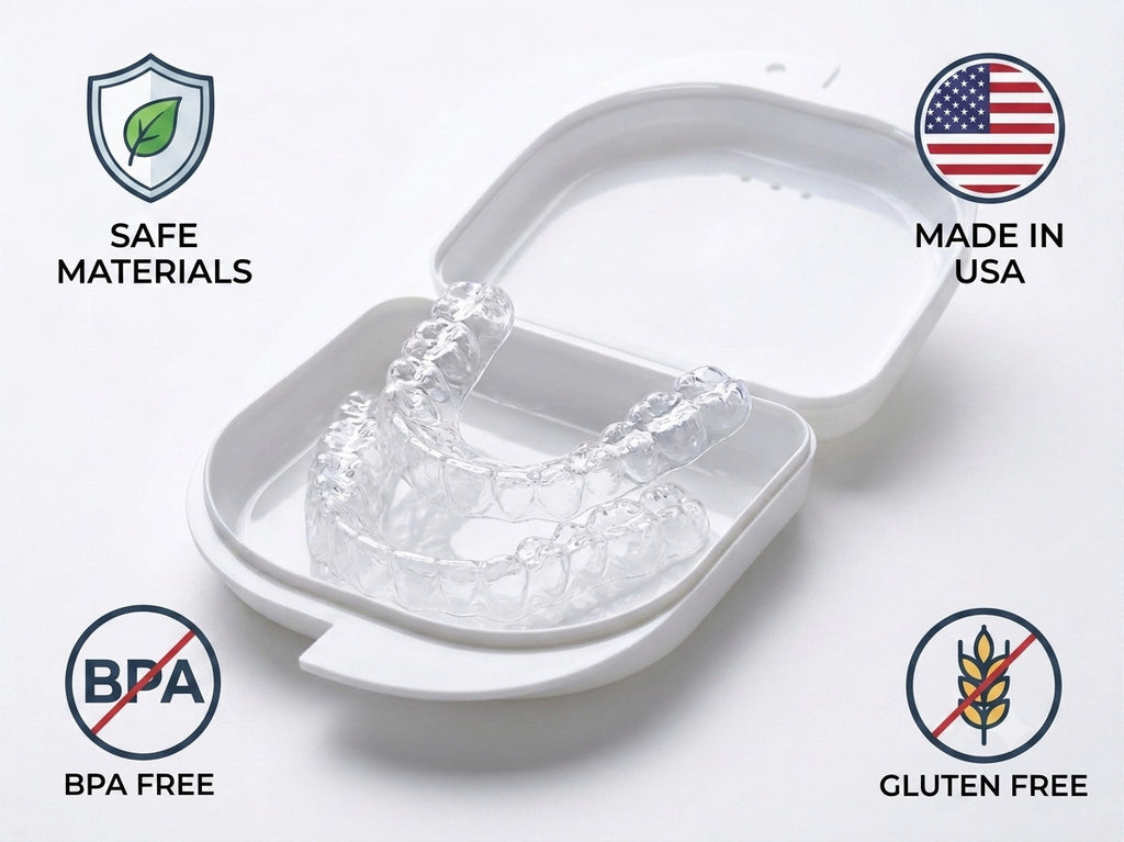 Custom Clear Teeth Retainers Set for Upper & Lower Teeth - Professional Quality