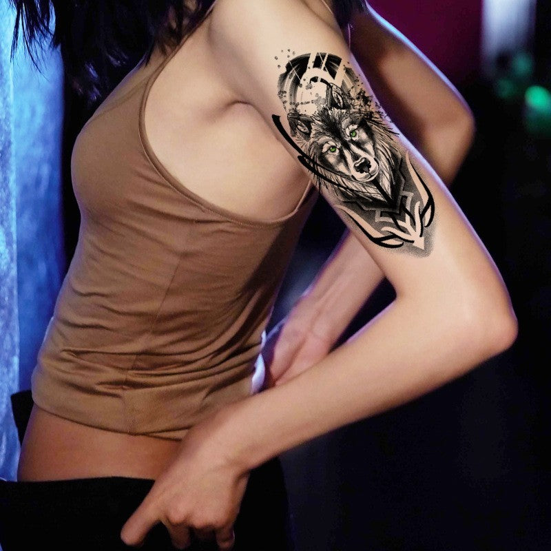 6 Sheets Waterproof Temporary Tattoo Stickers for Arm & Body - Skull Pattern