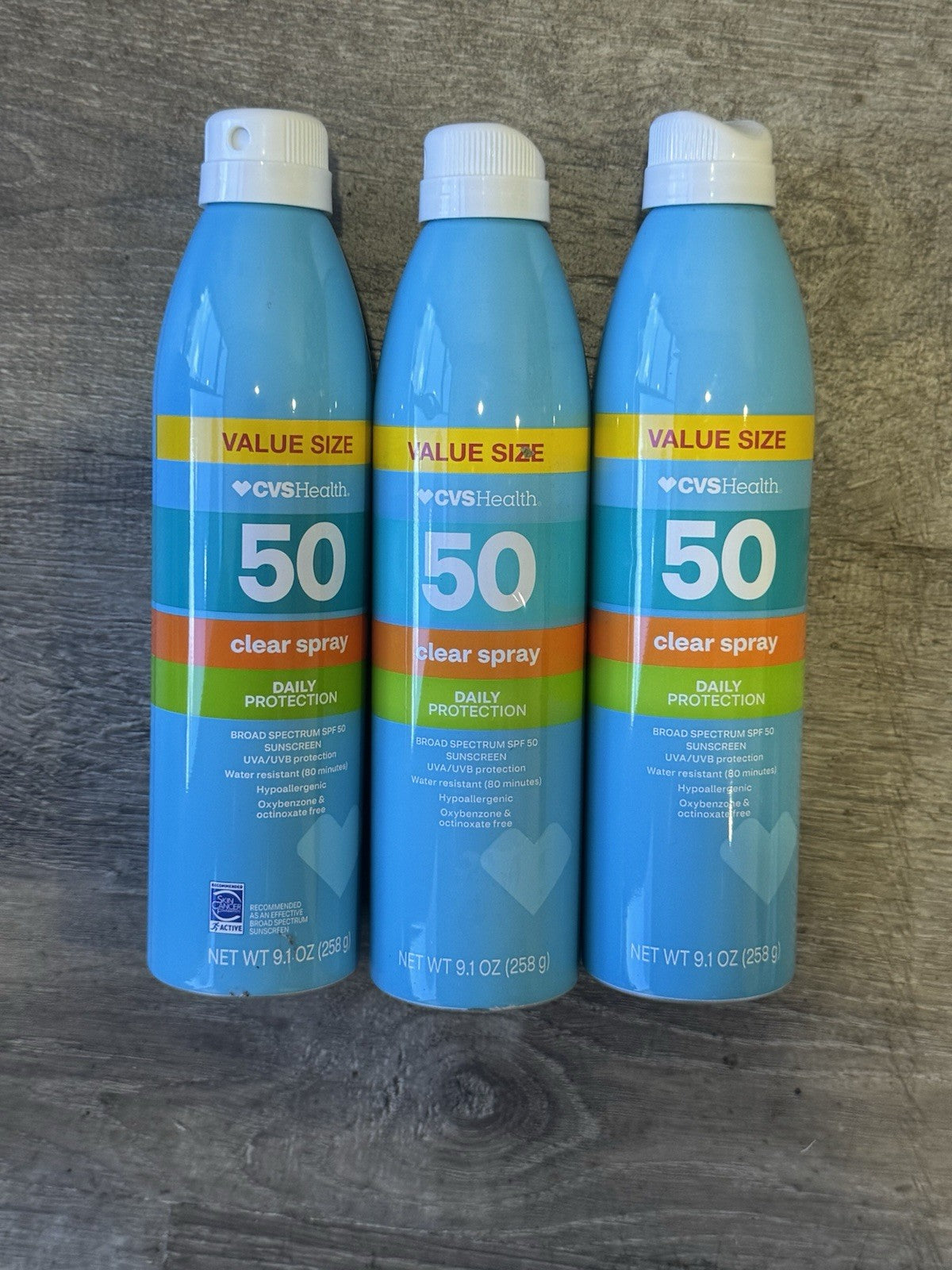 SPF 50 Broad Spectrum Sunscreen Spray - Value Pack of 3