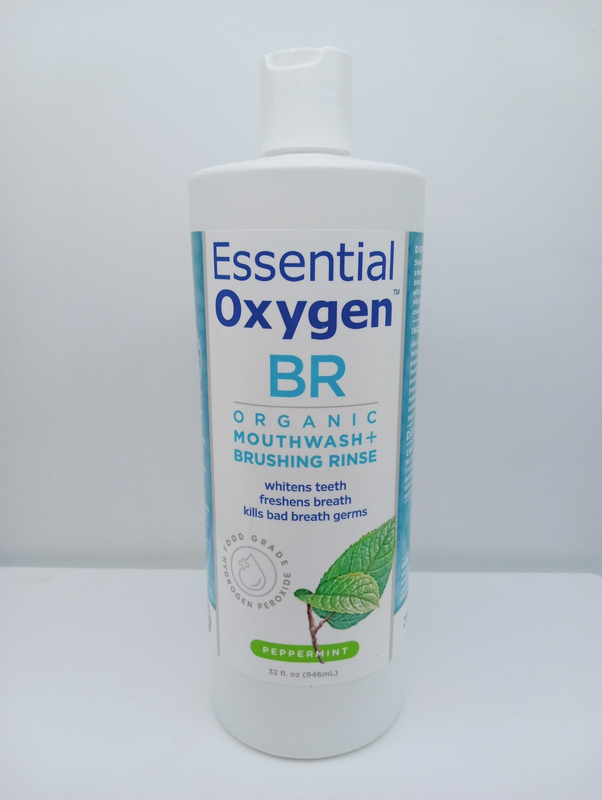 Organic Peppermint Mouthwash 3-Pack - 32 Oz Brushing Rinse for Fresh Breath