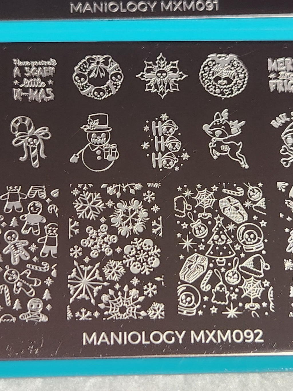 Maniology Nail Stamping Plate Set MXM091 & MXM092 - Nail Art Tools