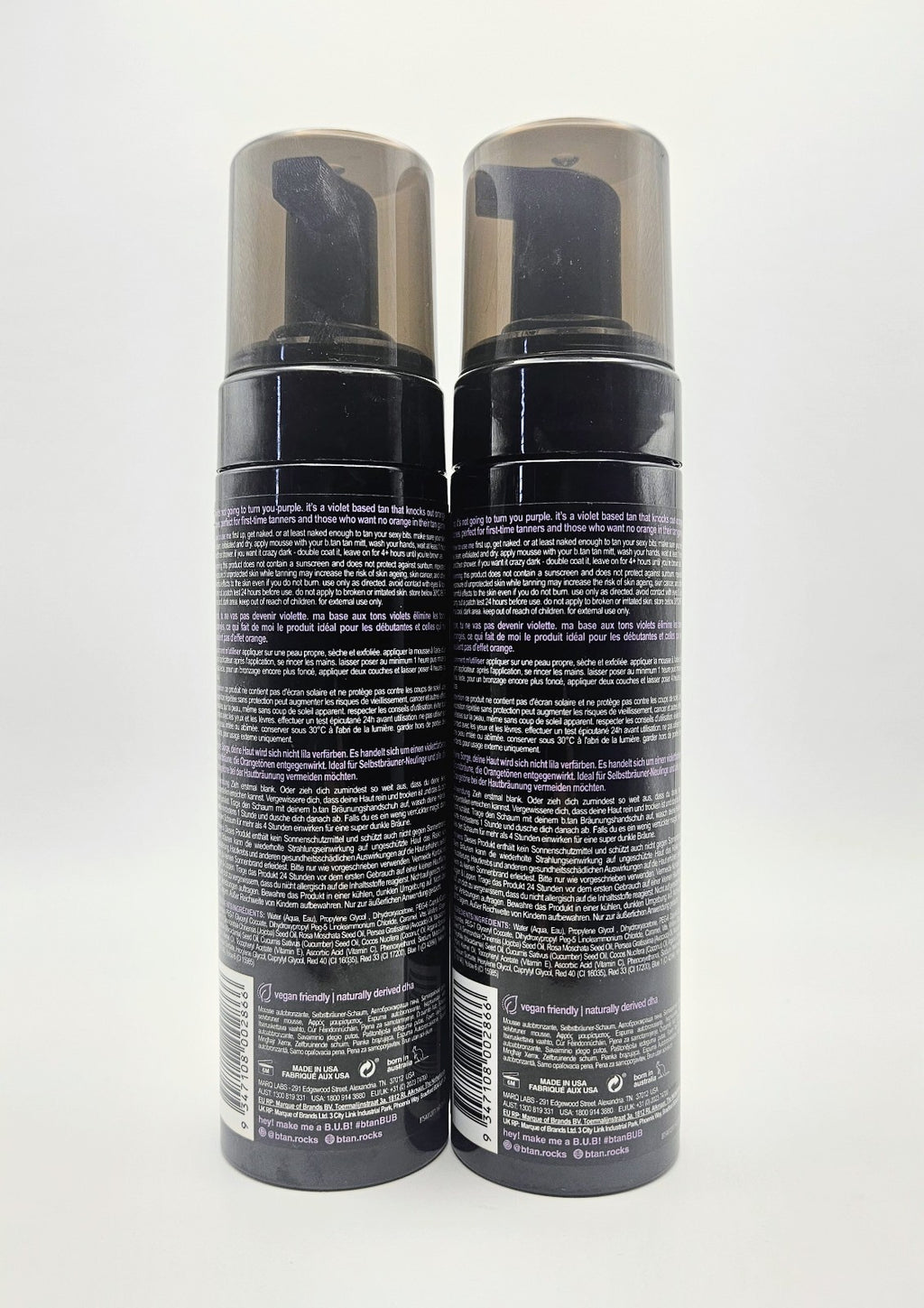 Self Tan Mousse Set - Darker Violet Base, 2 x 6.7oz