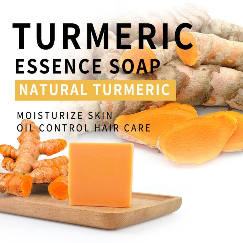 Turmeric & Ginger Skin Whitening Soap for Dark Spots Acne Brightening Natural