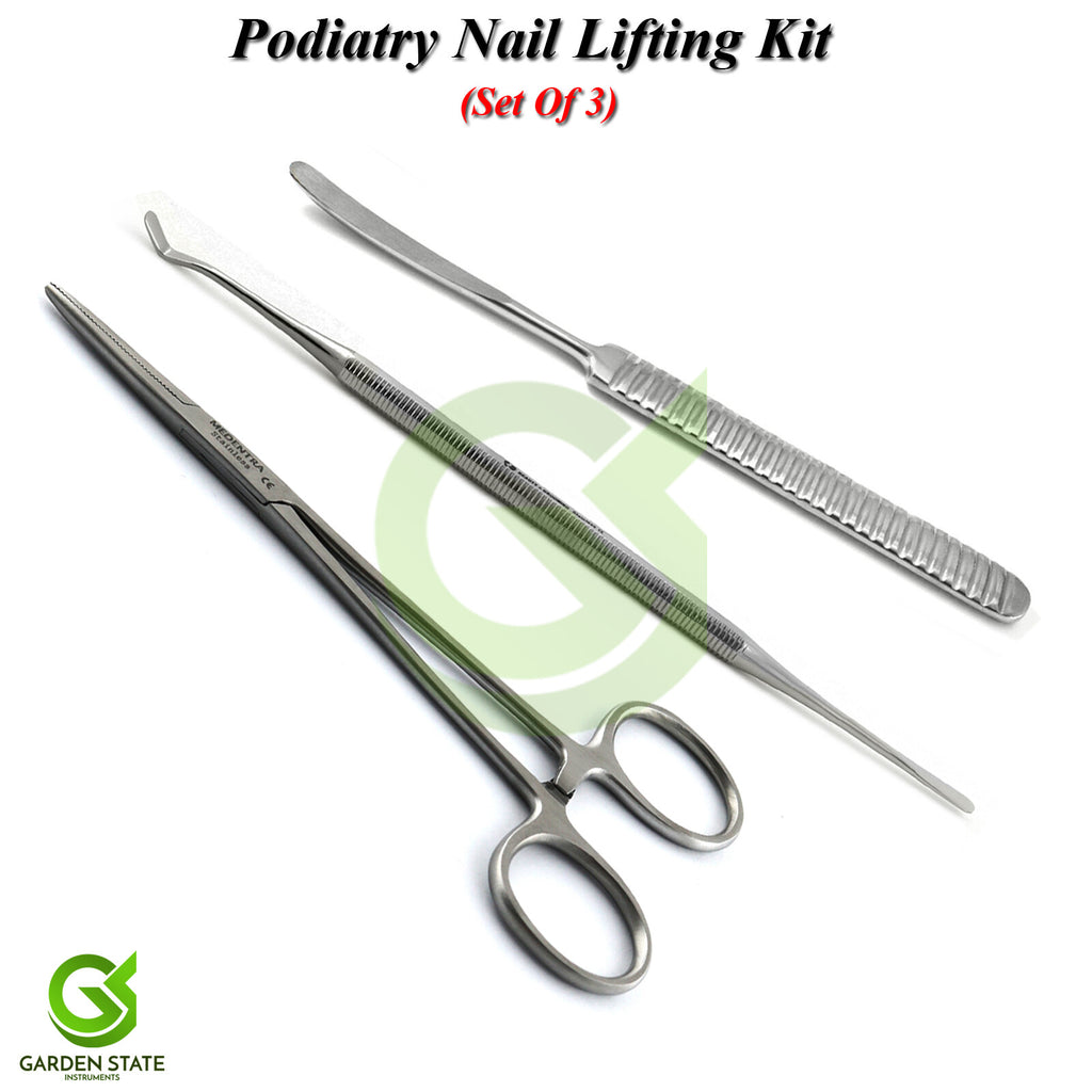 Ingrown Nail Fickling Tools Set - Podiatry Toenail Lifter & Elevators