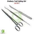Ingrown Nail Fickling Tools Set - Podiatry Toenail Lifter & Elevators