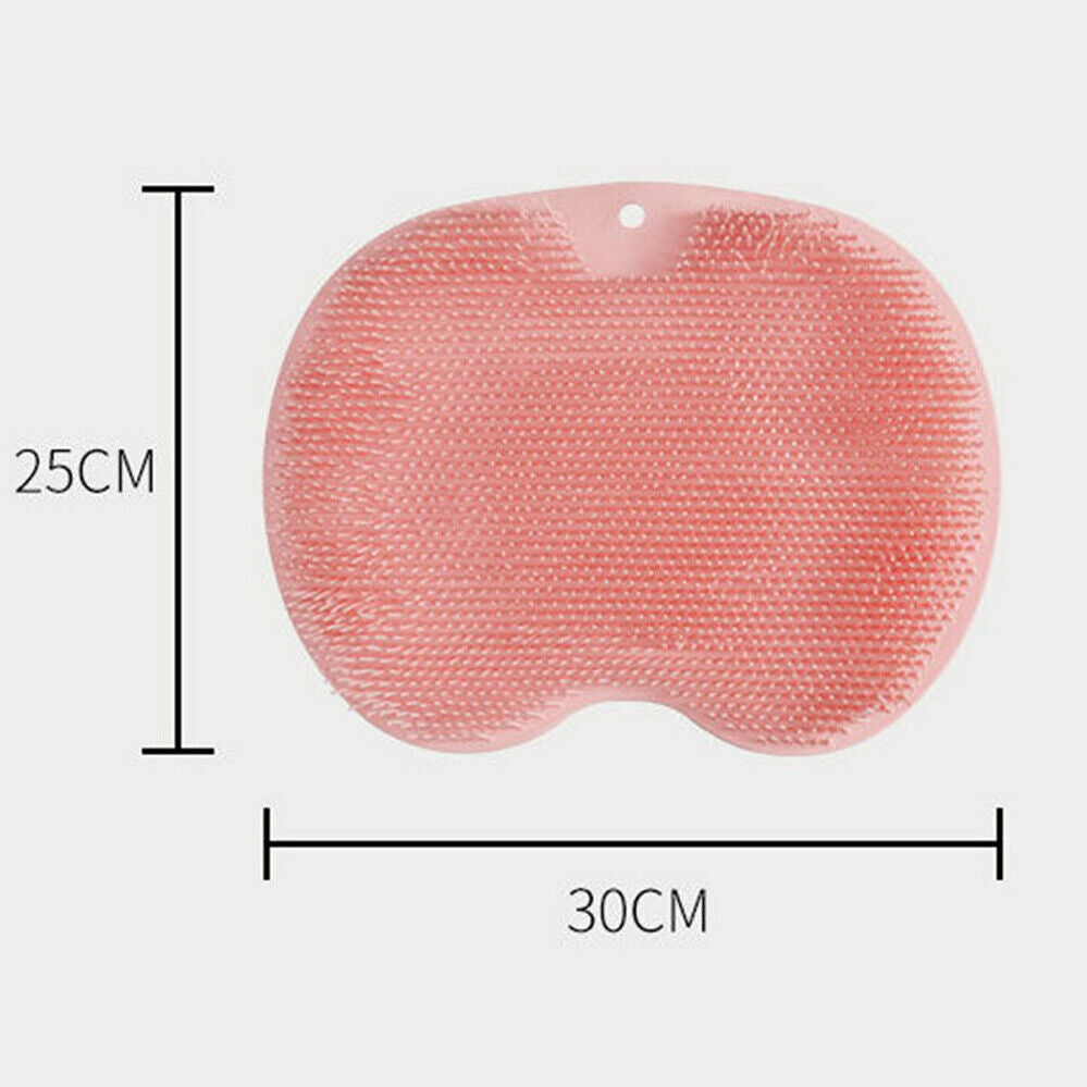 Foot Back Scrubber Silicone Exfoliating Massager Pad for Shower & Bath