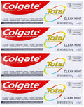 Colgate Total Clean Mint Toothpaste 0.88 oz Pack of 4 - Cavity & Gum Care