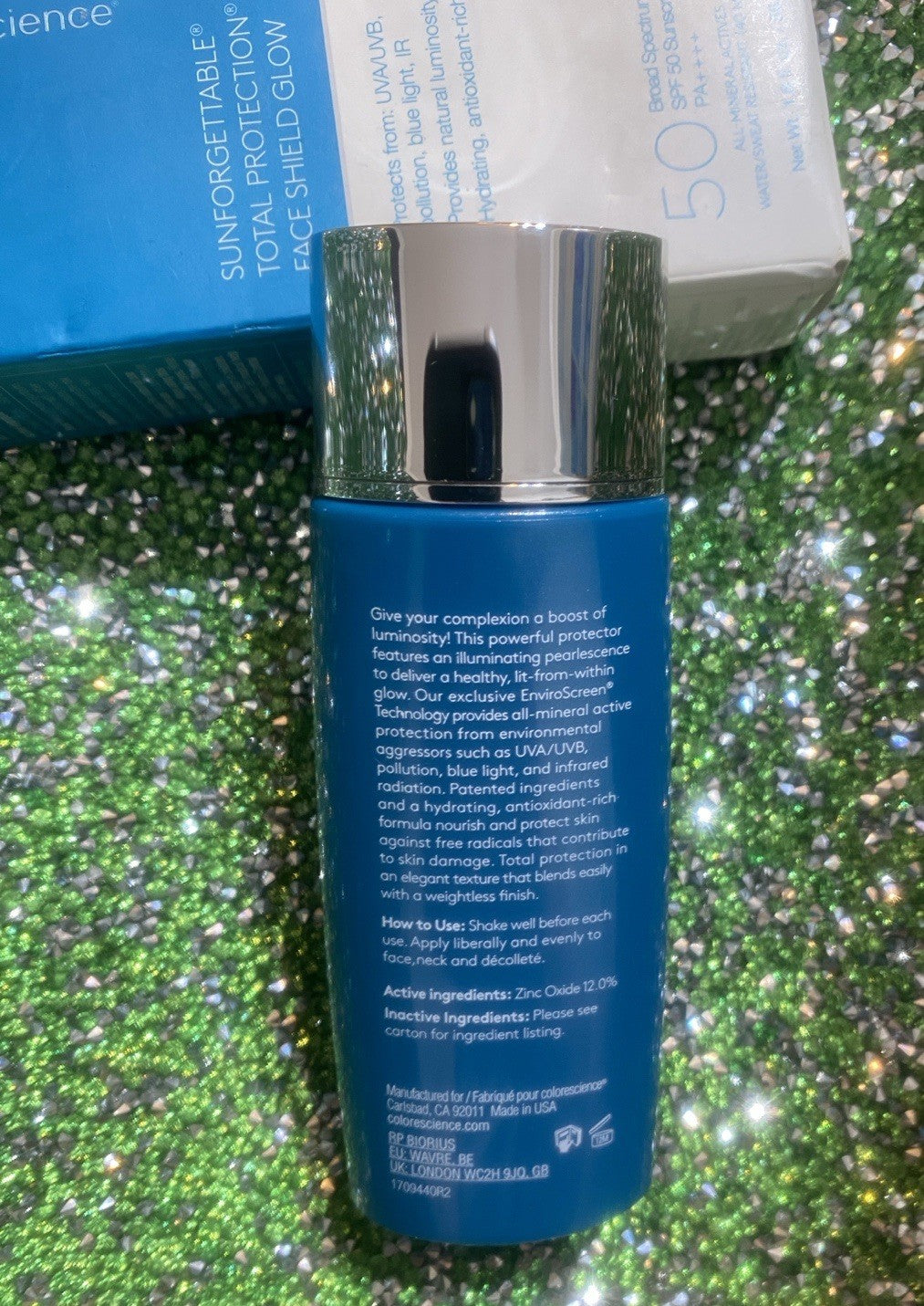 SPF 50 Face Shield Sun Protection with Glow - 1.8 fl oz