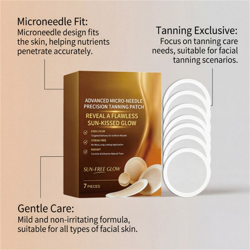 Sun-Free Micro-Needle Tanning Patches for Safe Natural Glow
