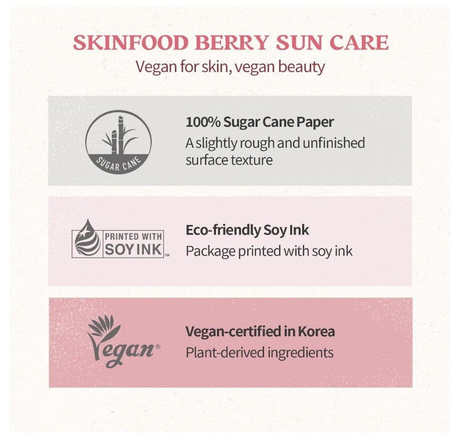 Vegan Sun Cream SPF 50+ PA++++ with Cranberry Extract - Lightweight, Dewy Finish, Eco-Friendly Packaging