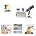 Wireless Skin & Hair Analyzer with Dual Probes & 1080P UV Magnifier