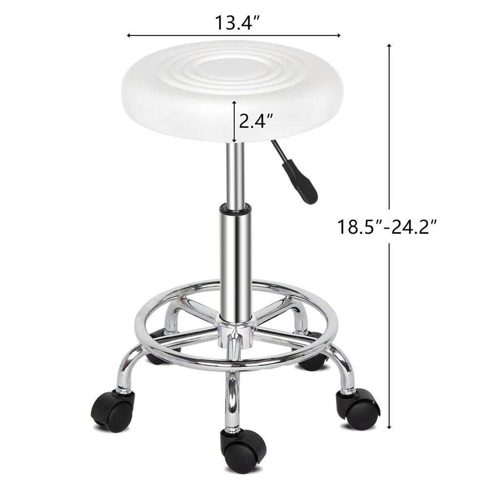 Adjustable Hydraulic Spa Salon Stool Chair with Swivel Wheels