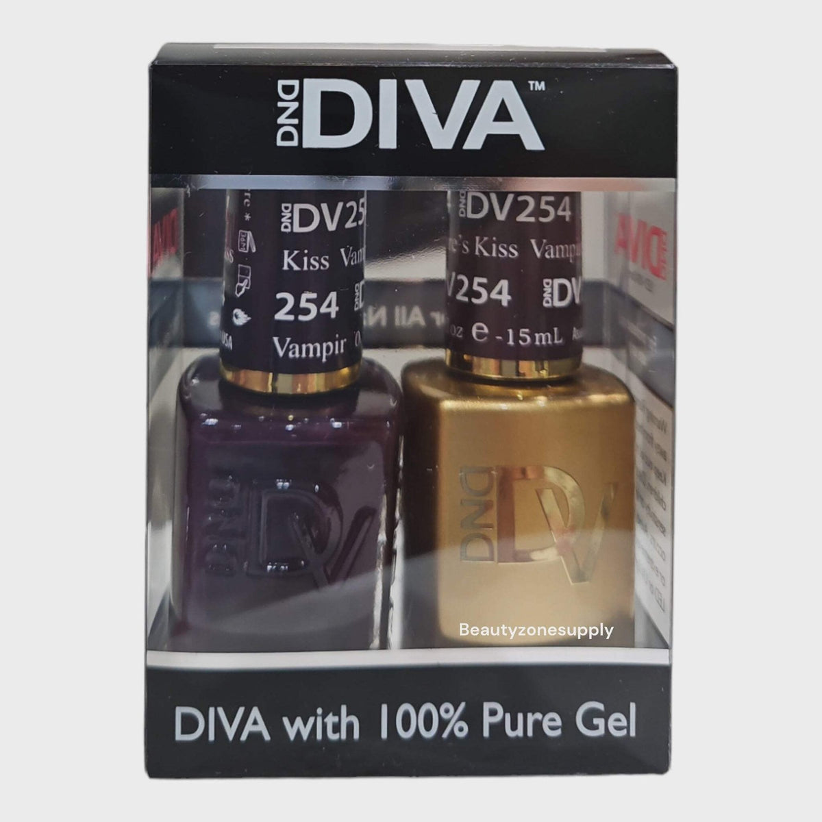 DND Diva Gel & Lacquer 254 Vampire's Kiss Duo Set