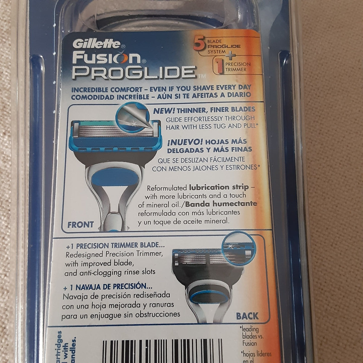 Gillette Fusion ProGlide Razor Set with 2 Blade Cartridges - Sealed