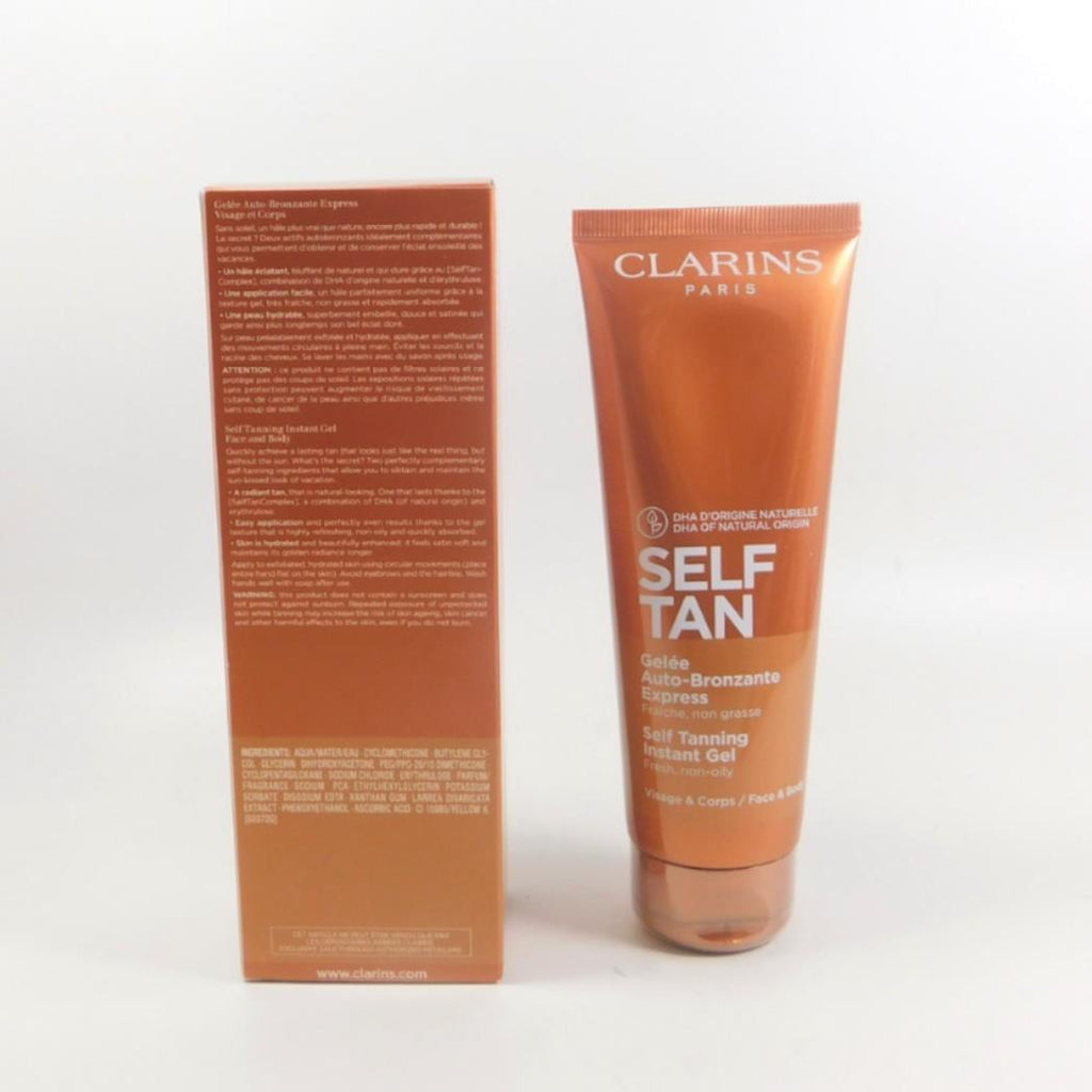 Clarins Self Tan Instant Gel - Natural Sun-Kissed Glow, 4.2 oz / 125 ml