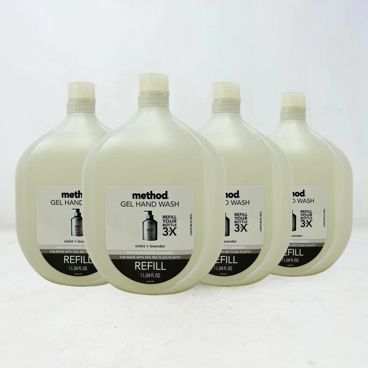 Method Gel Hand Wash Refill Vetiver & Amber 34oz Plant-Based Cleansers