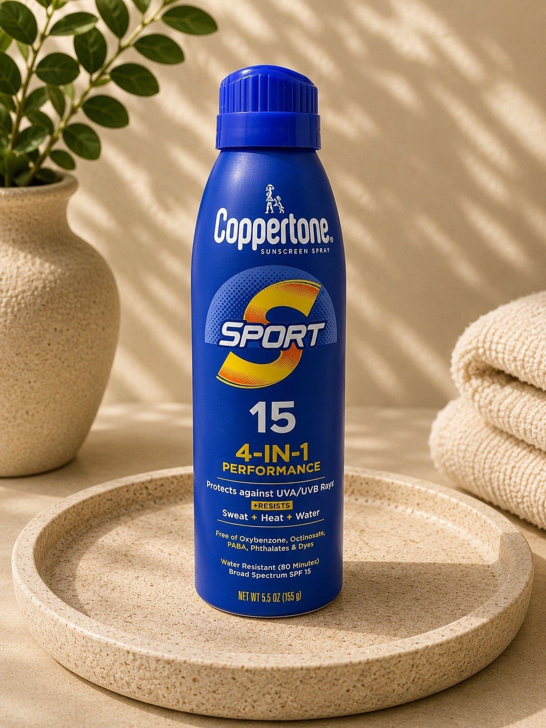 Broad Spectrum Sunscreen Spray SPF 15 - 5.5 Ounce | Waterproof & Sport Ready